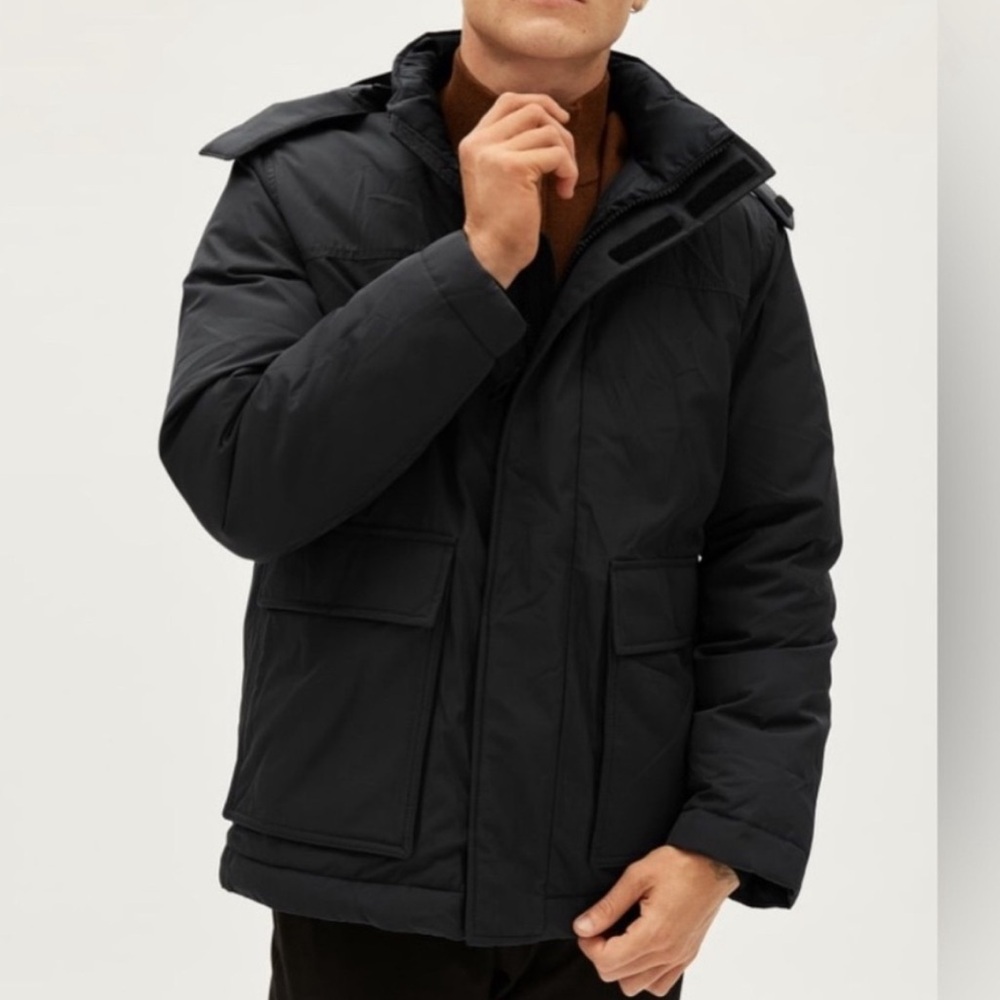 Everlane Renew Men's Black Puffer Snowboarding Jacket Snow Parka